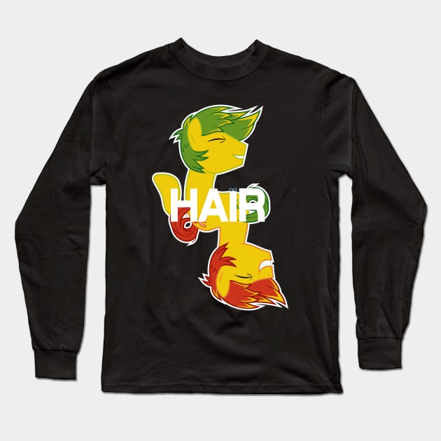 Hair Long Sleeve T-Shirt by CloudyGlow